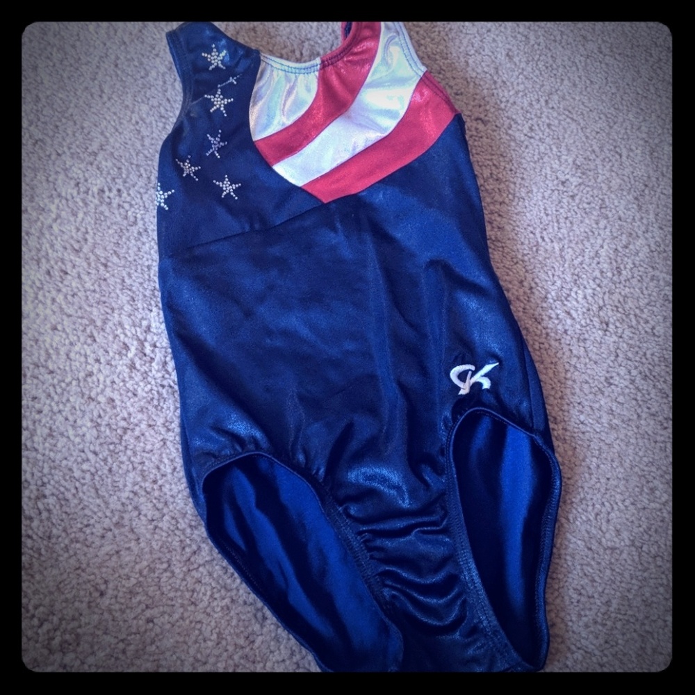 GK gymnastics leo patriotic USA CM